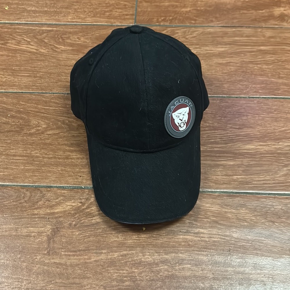 Jaguar Adjustable Ball‎ Cap Black with Maroon Underbill